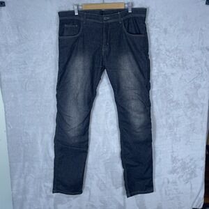 Street & Steel Richmond Motorcycle Jeans Mens 36 Black Aramid Reinforced Lined